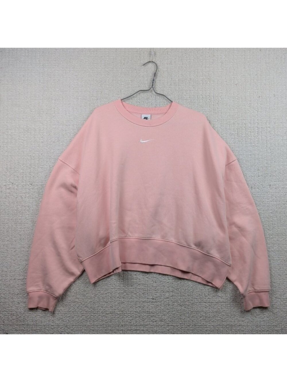 Nike Sportswear Phoenix Fleece Oversized Sweatshirt Hot Coquette Pink Wom Sz M